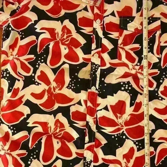 Free Planet Surf and Swim Men’s 2 piece swim trunks and top red white blue small - Picture 12 of 14